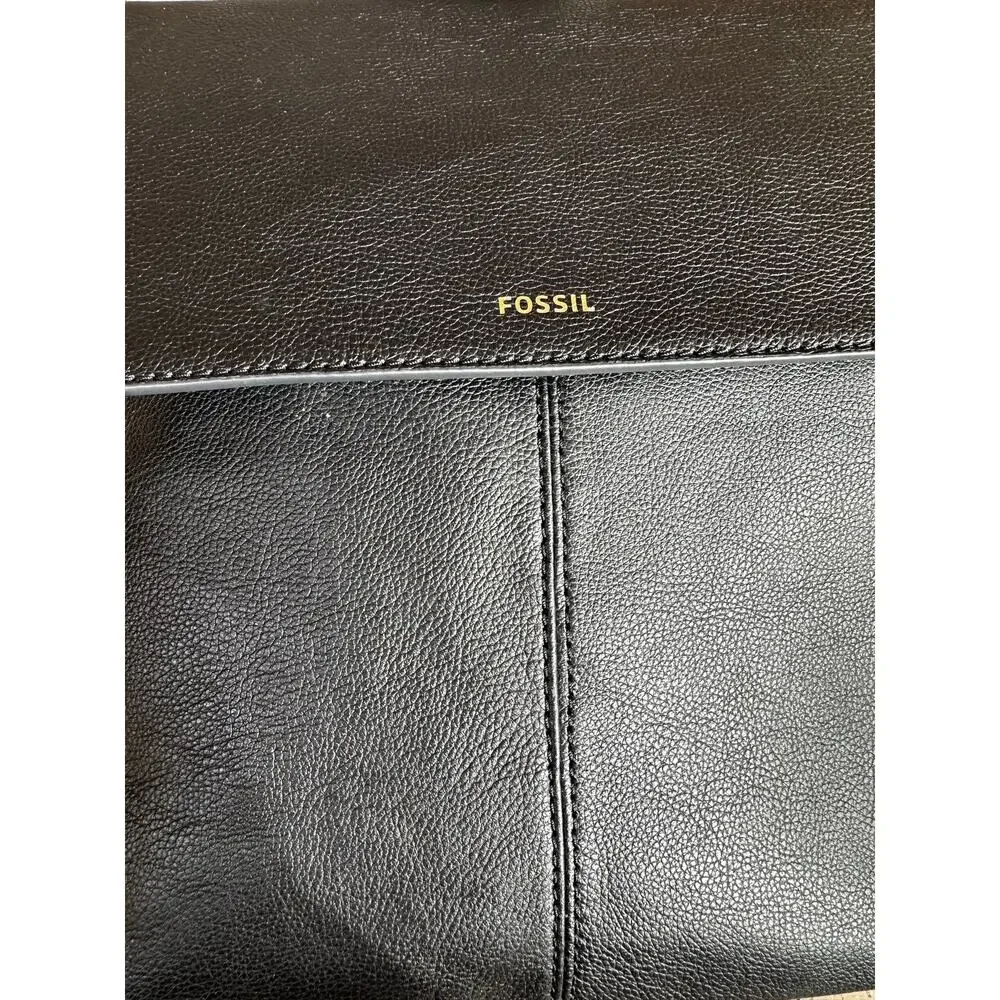 Fossil Black Leather Backpack - Picture 11 of 11